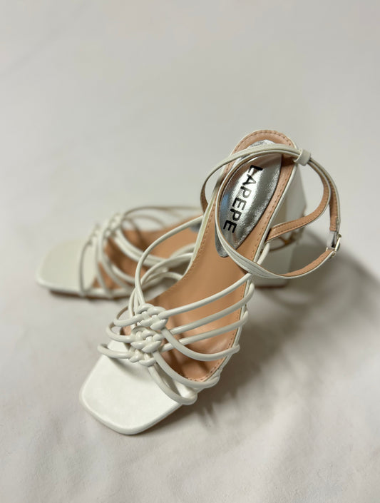Sandalo Bianco tacco 8cm