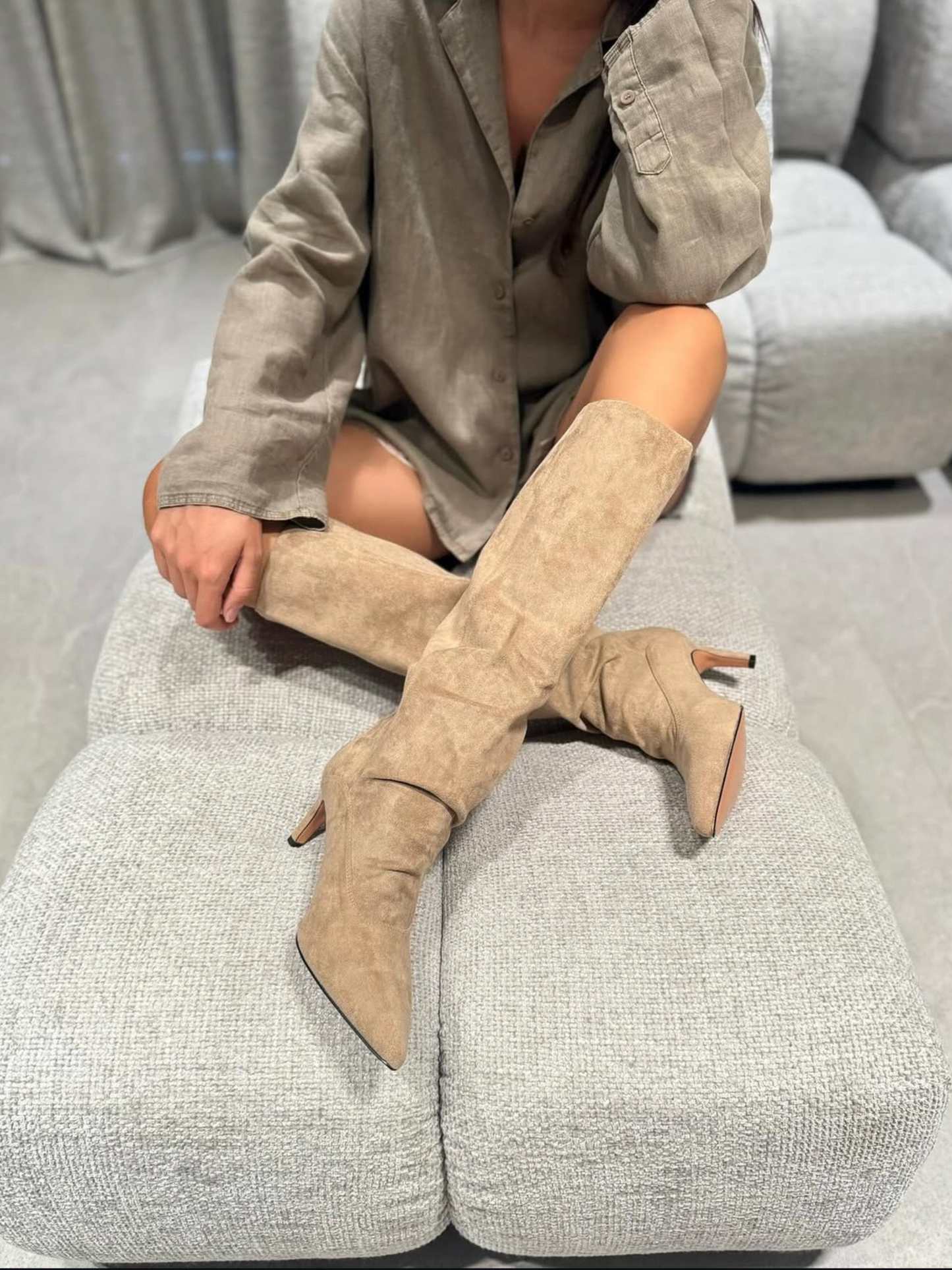 Stivale Alma Beige