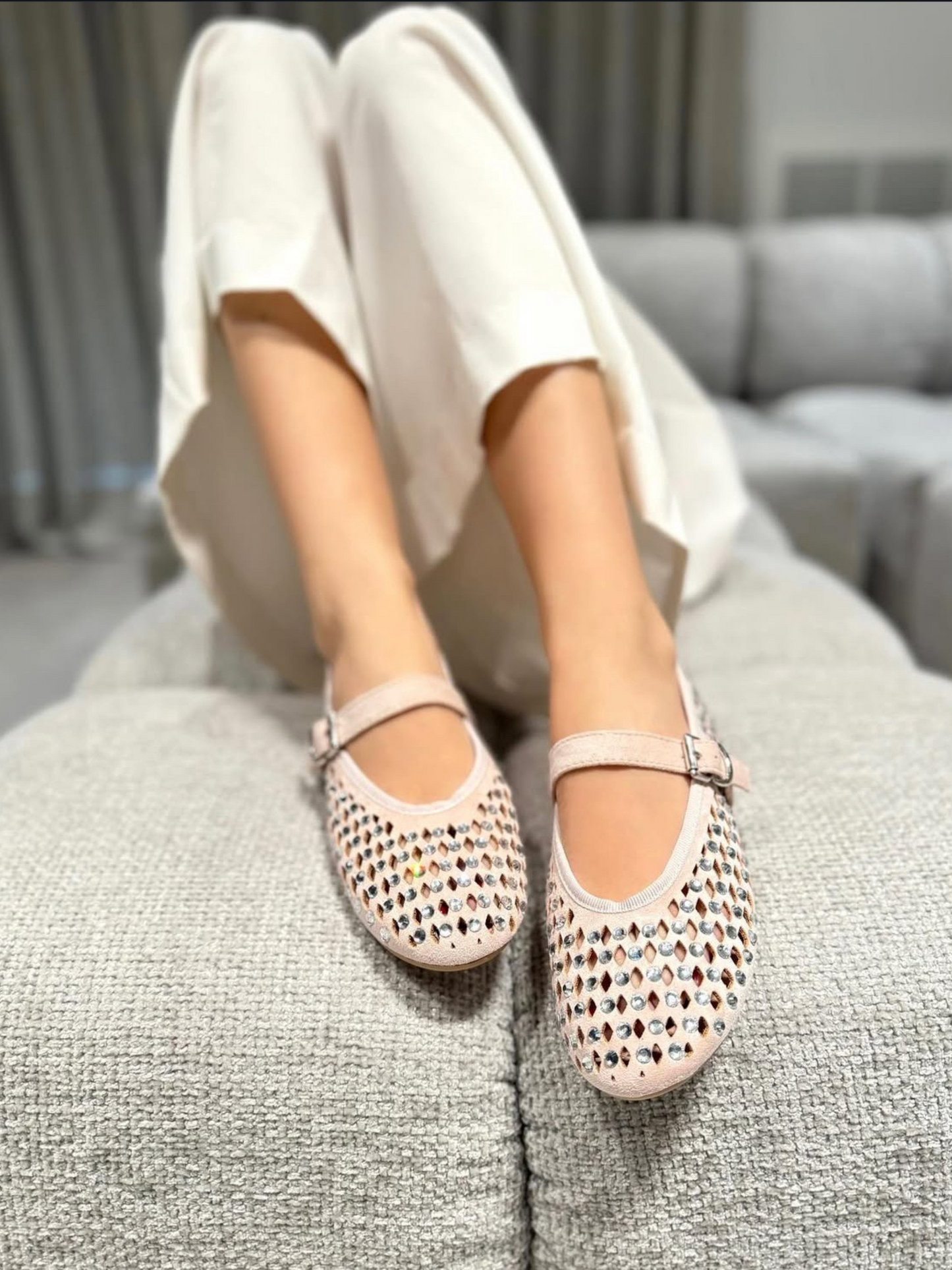 Ballerina Dafne Pink con Strass