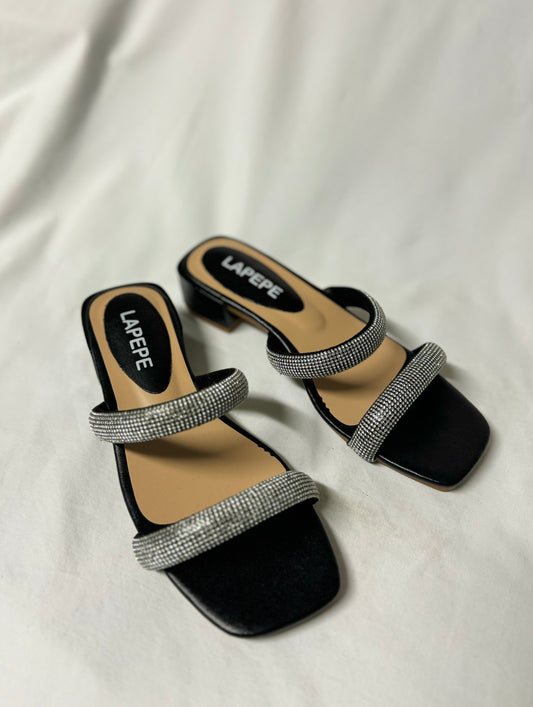 Sandali con Strass Nero