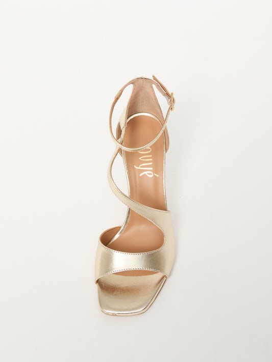 Sandali in Pelle Ovyè Platino