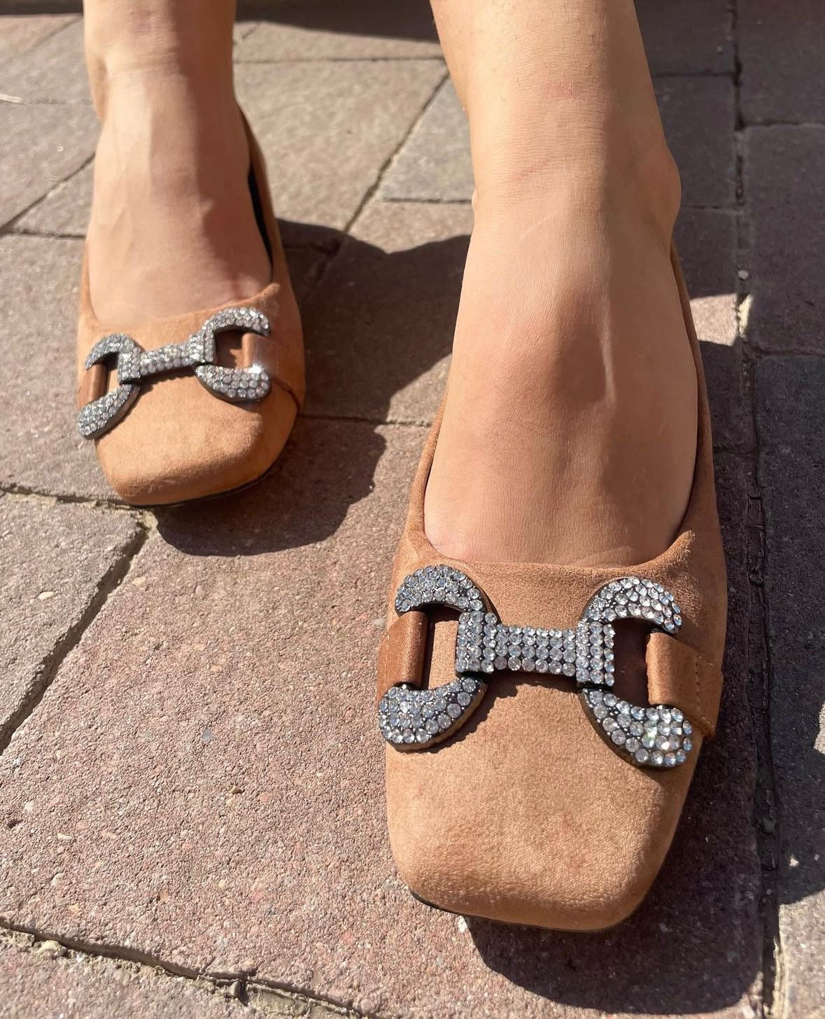 Ballerina Azarey Camoscio Cuoio