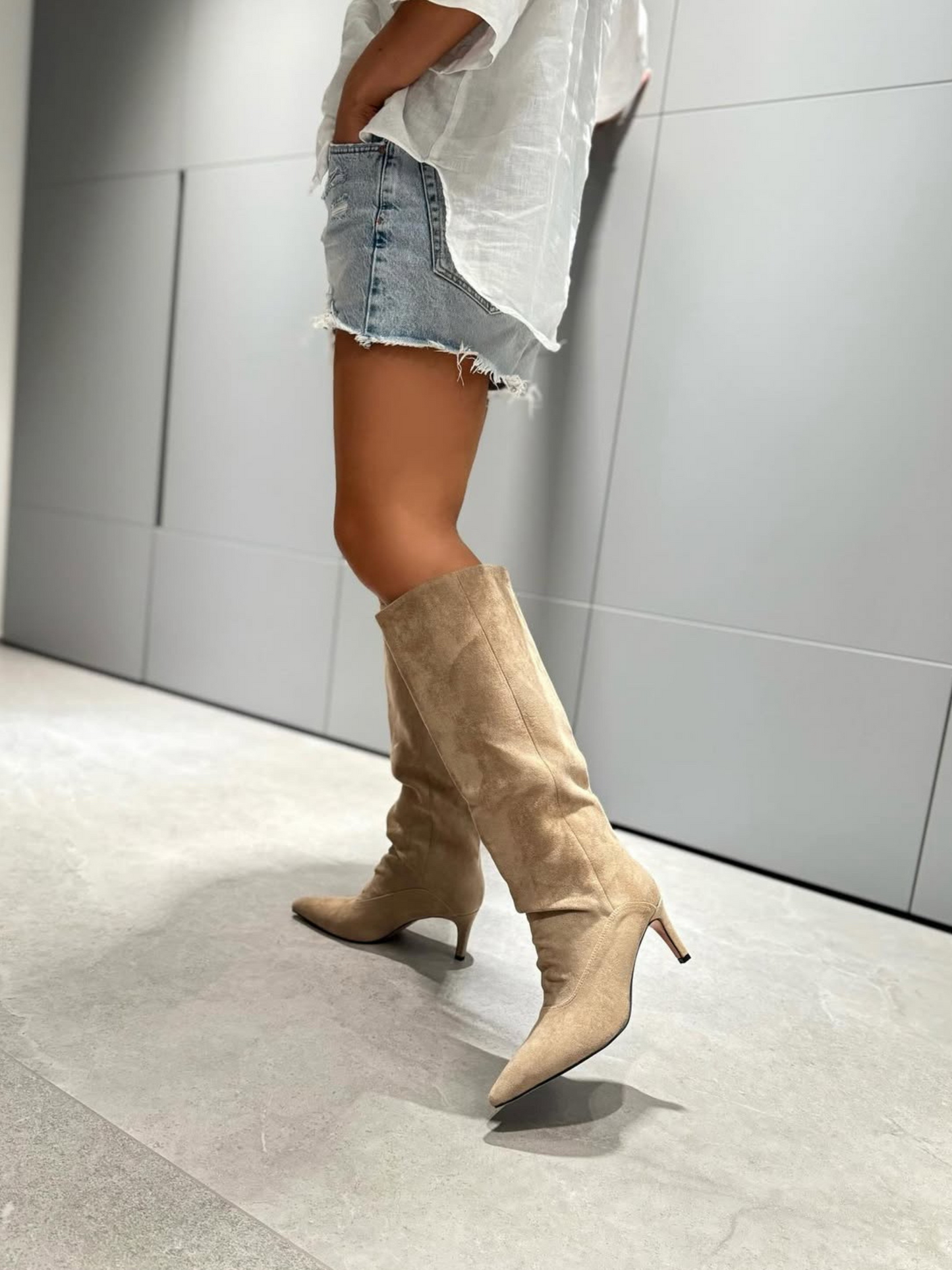 Stivale Alma Beige