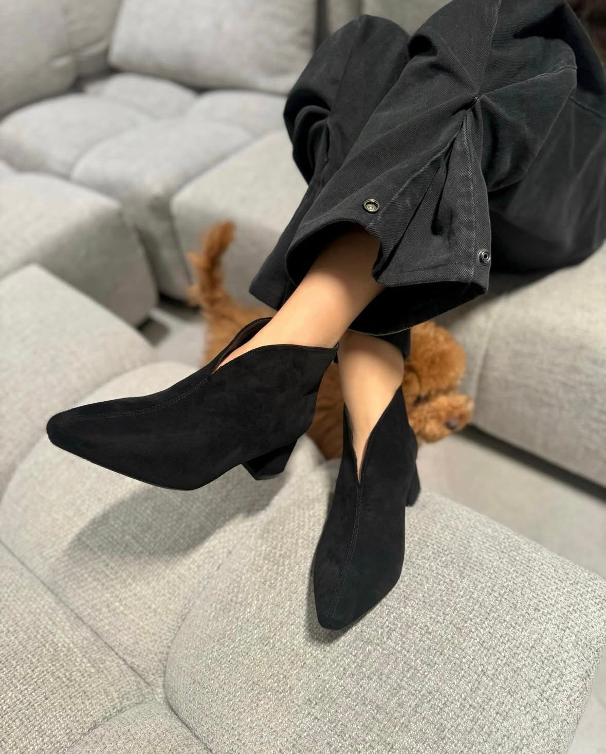 Stivaletto Sandra Camoscio Black