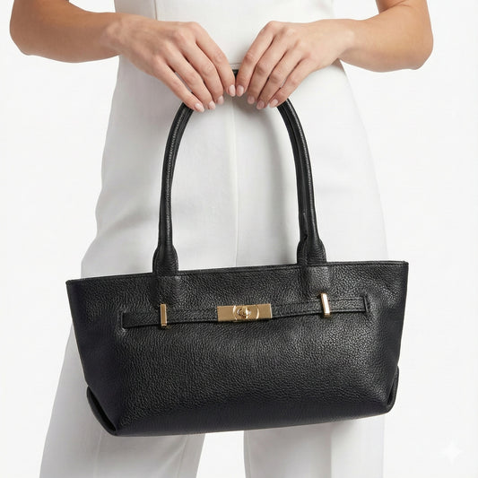 Borsa Sally Vera Pelle Black