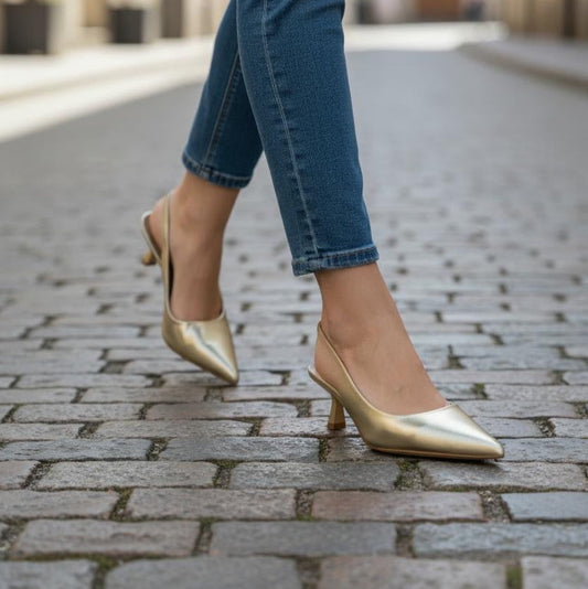 Slingback Ortensia Gold
