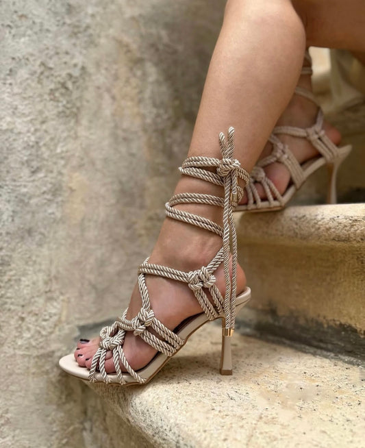 Sandali Beige Tacco 9cm