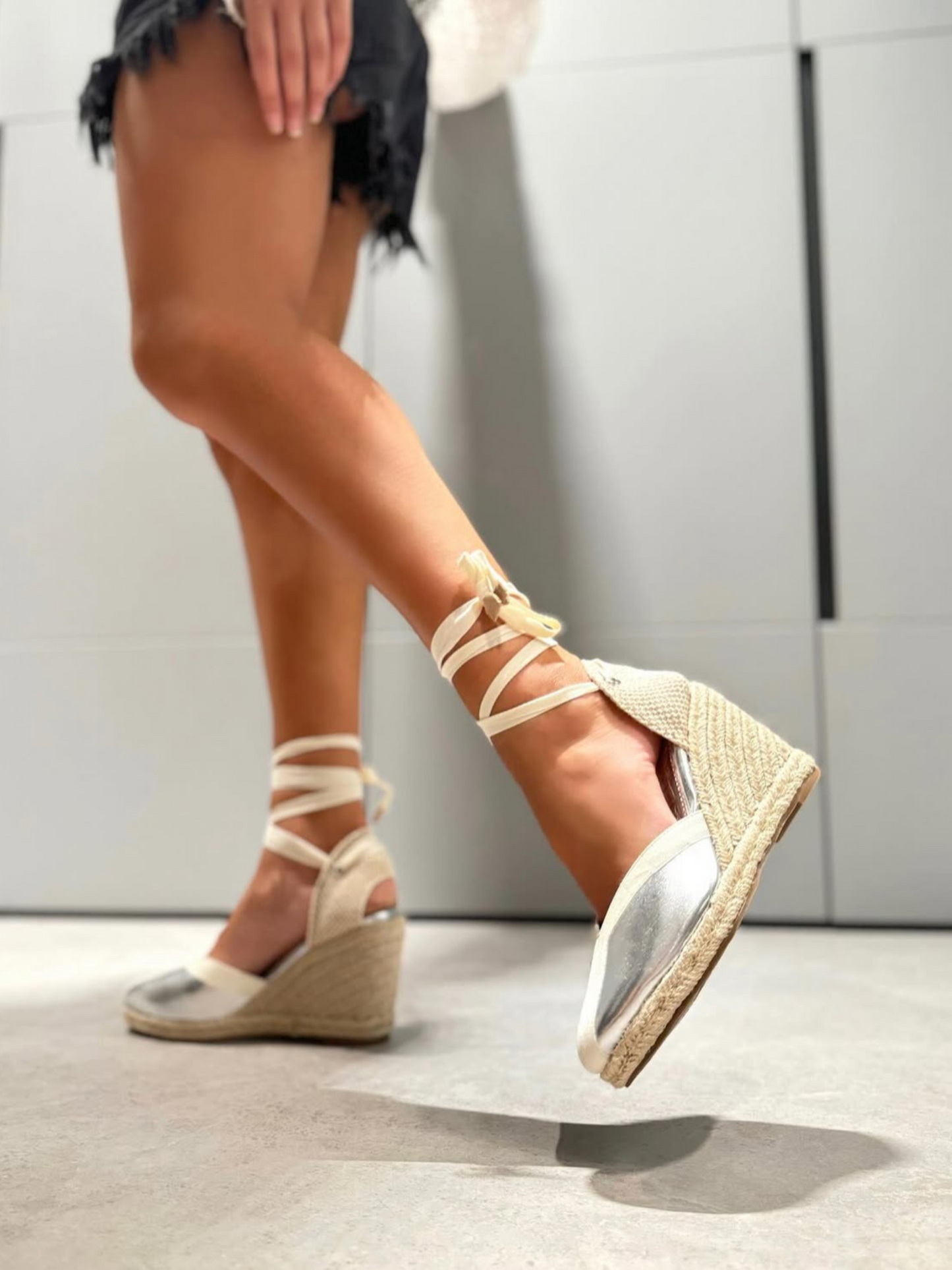 Espadrillas Azarey Silver