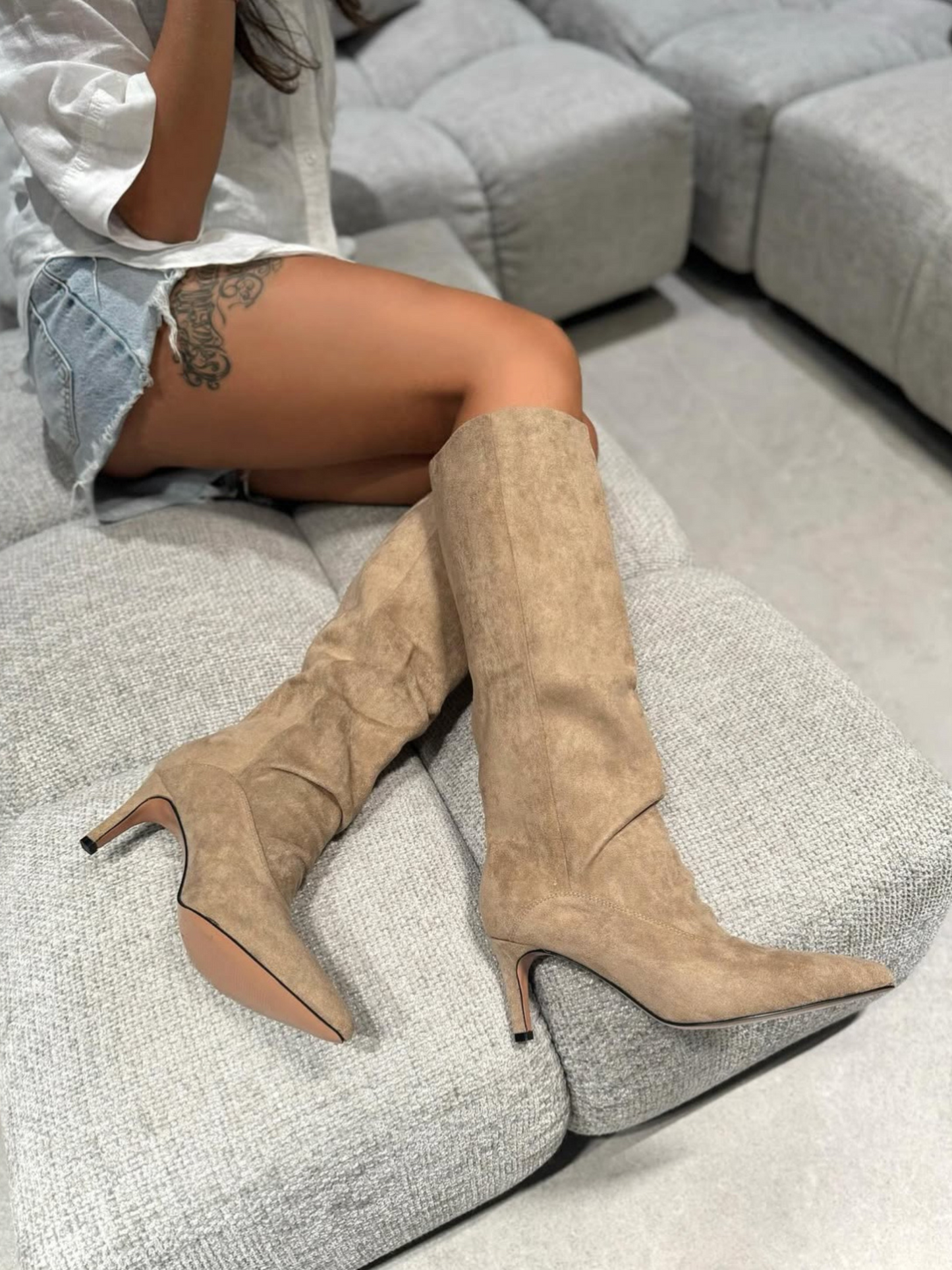 Stivale Alma Beige