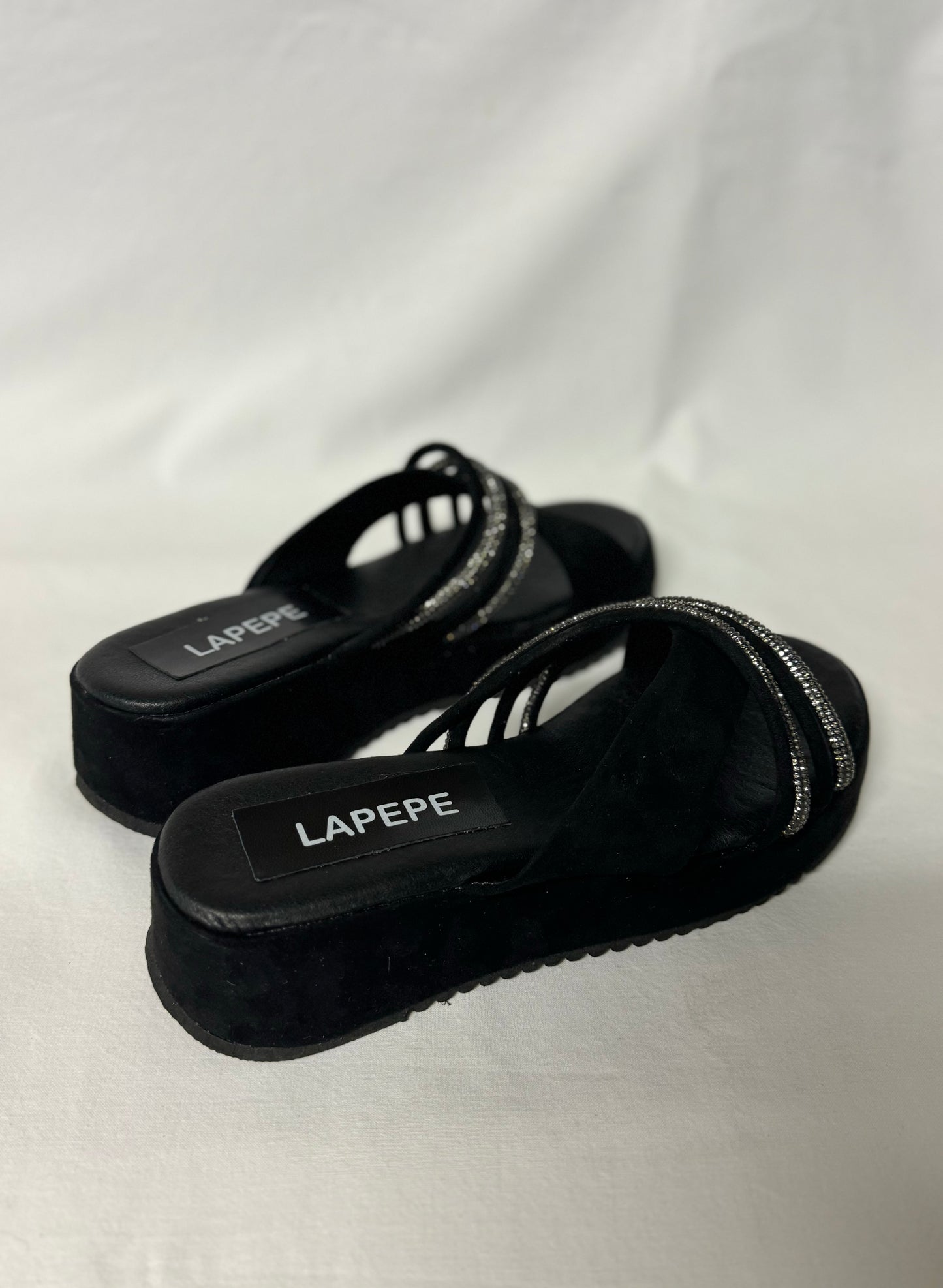 Ciabatta Black Con Gomma 5cm