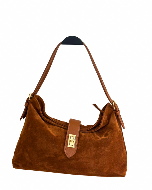Borsa Sally Vero Camoscio Brown