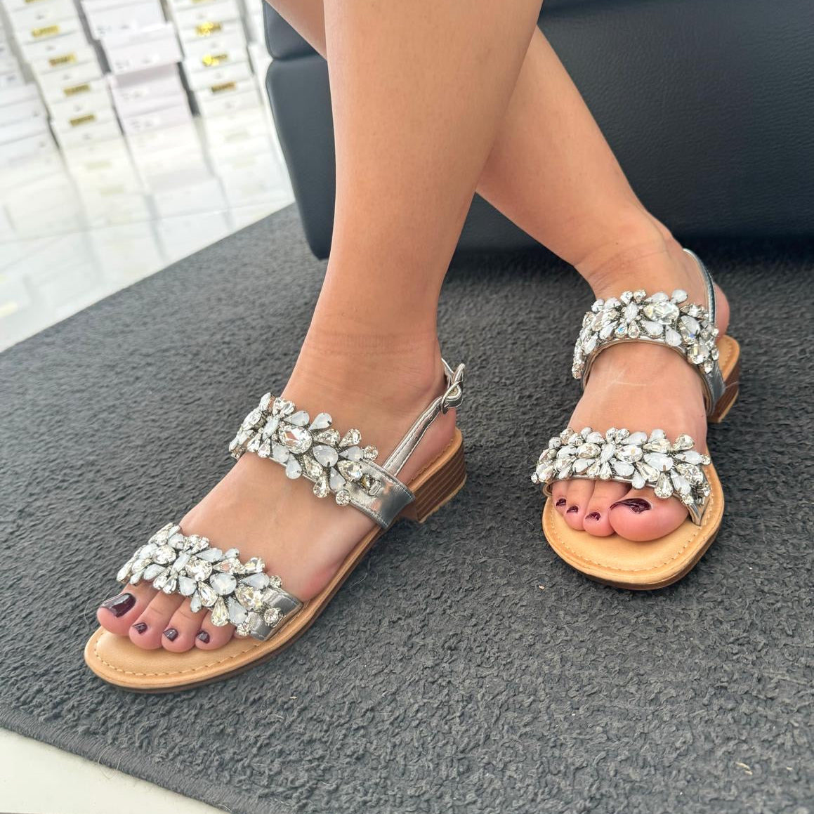 Sandali Belen Silver