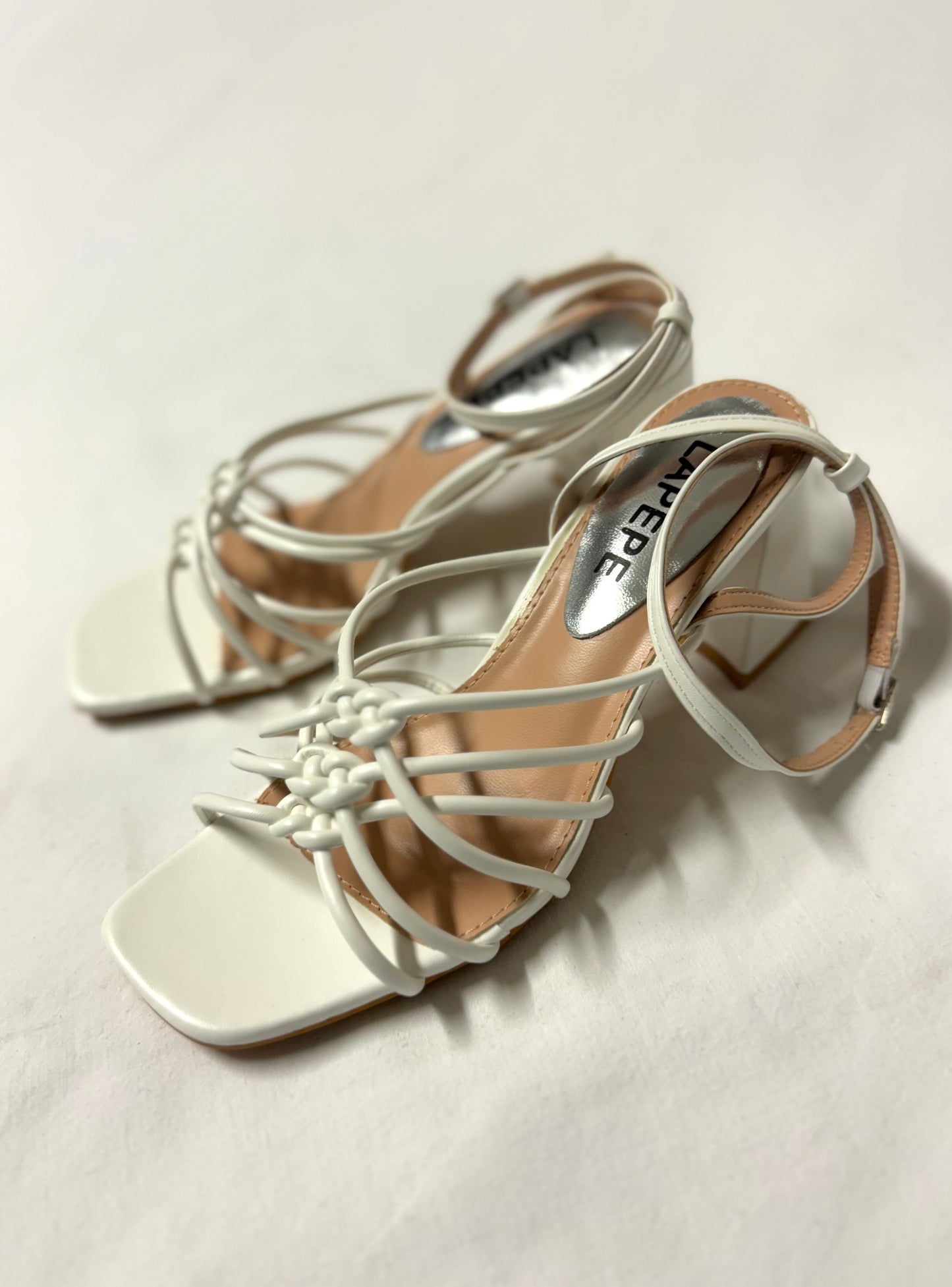 Sandalo Bianco tacco 8cm
