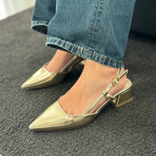Slingback Anita Gold