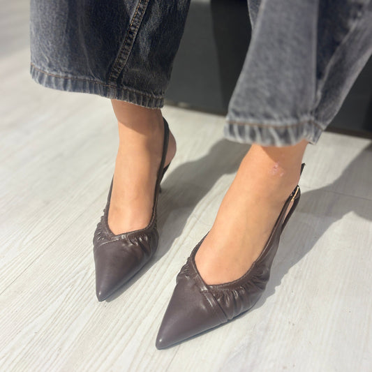 Slingback Corinna Testa di Moro