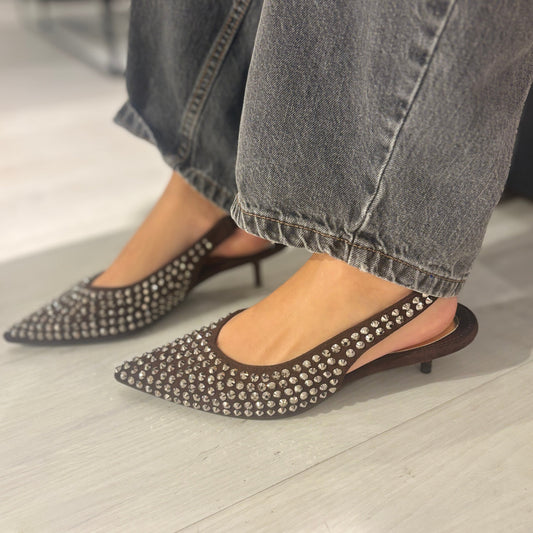 Slingback Vivì Brown