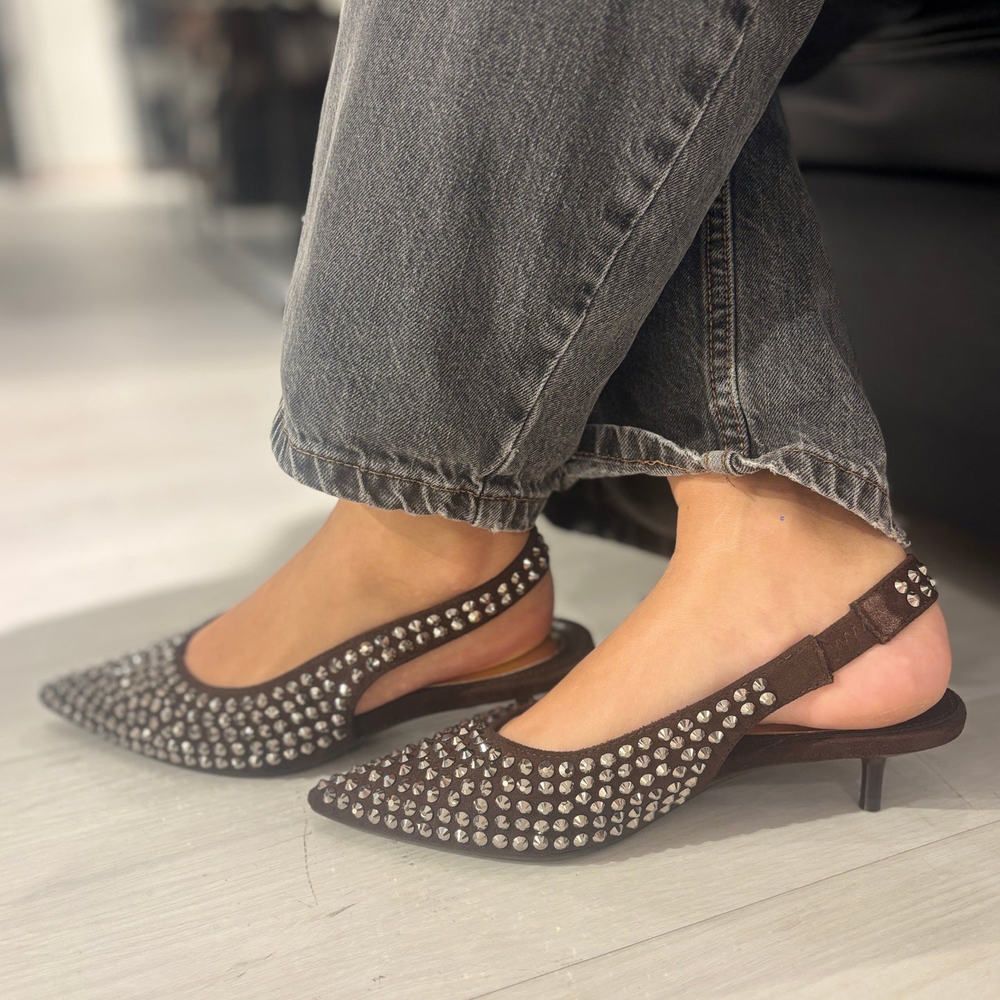 Slingback Vivì Brown