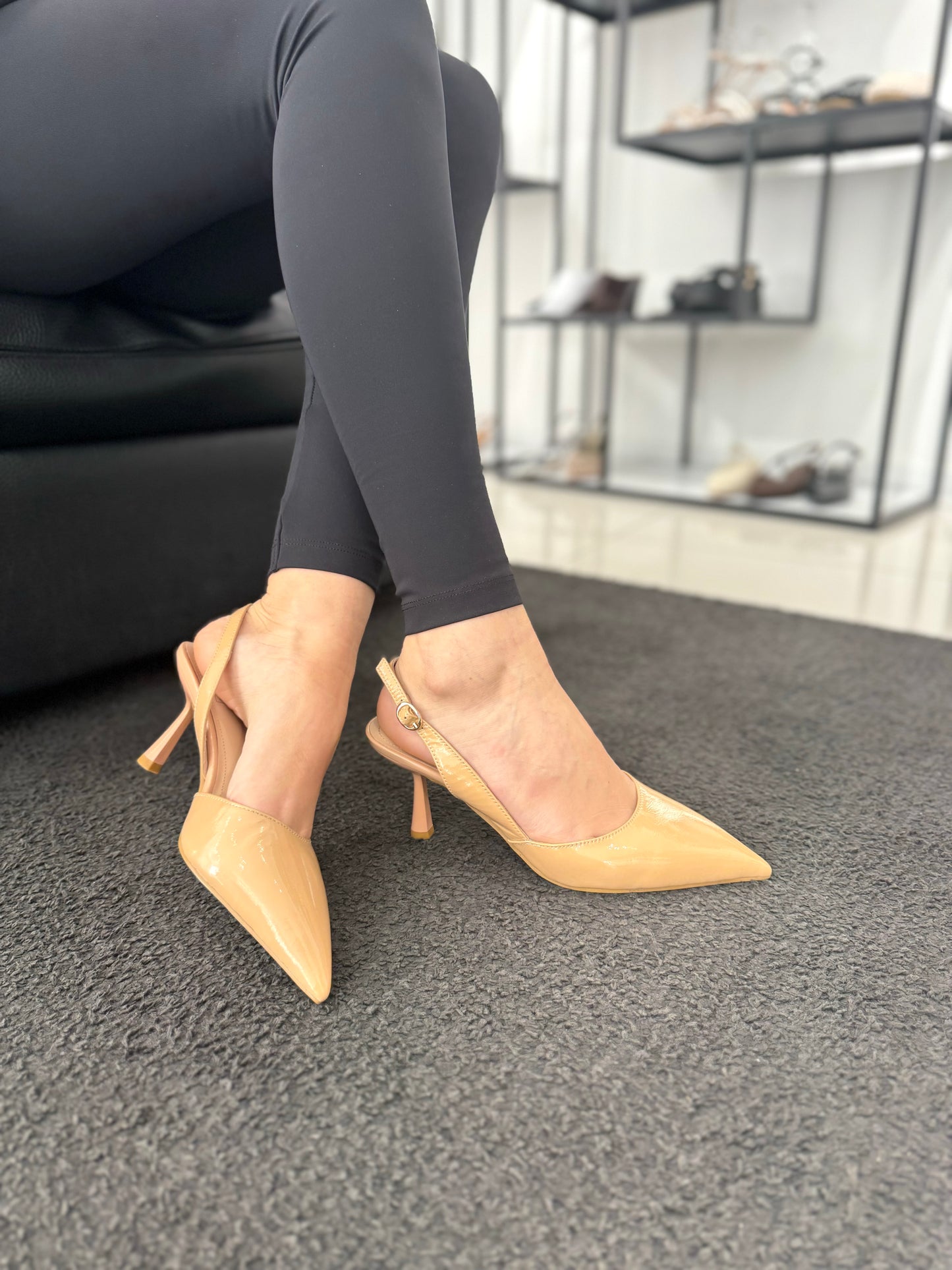 Slingback Nora NewYork Vernice Nude