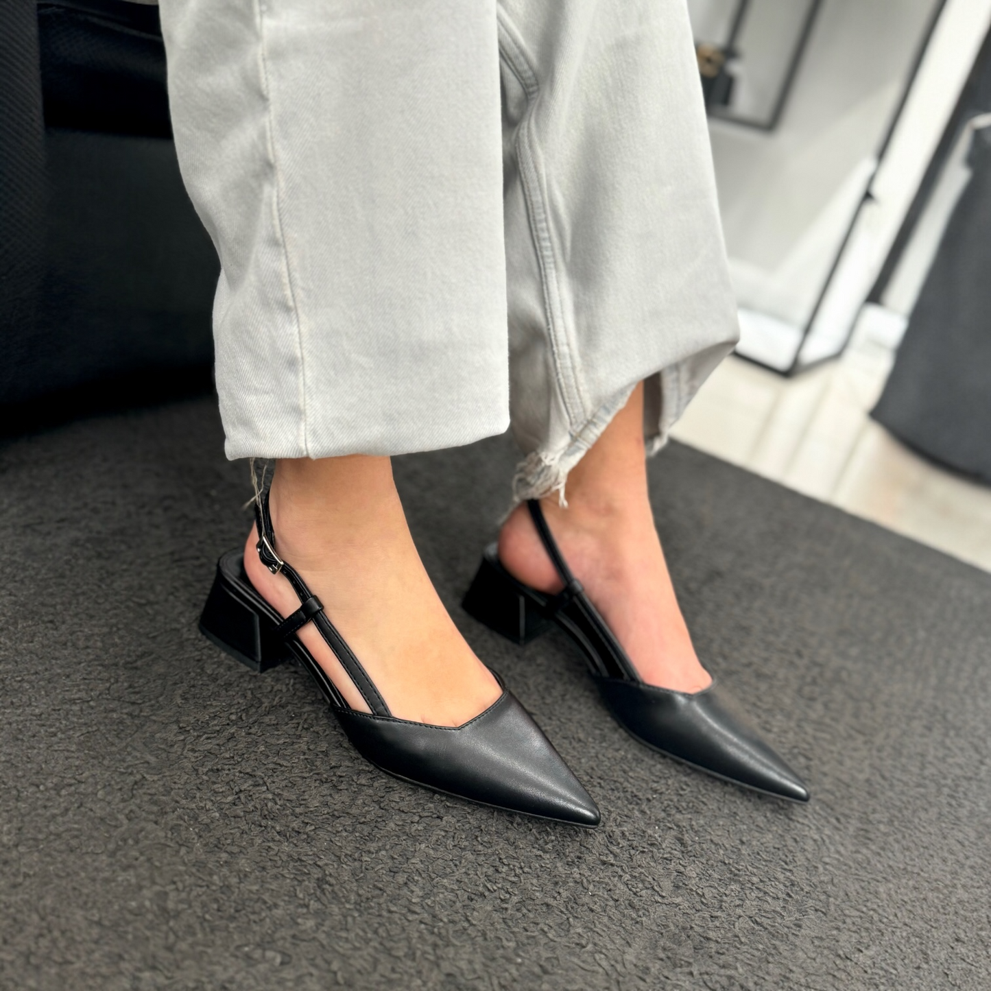 Slingback Anita Black