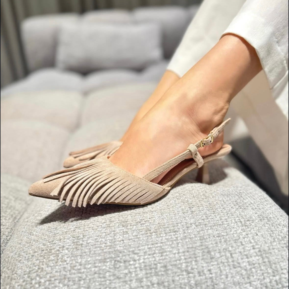 Slingback Zanzibar Beige
