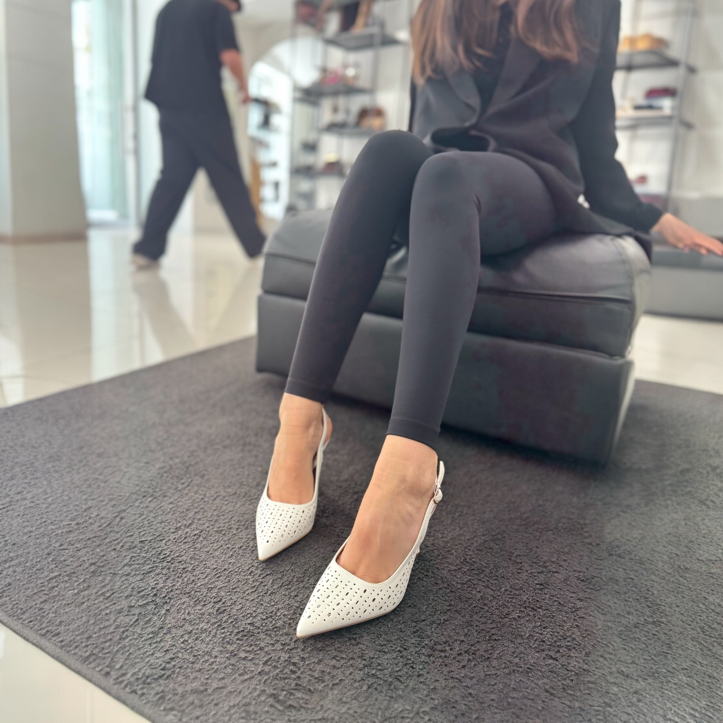 Slingback Vivian White
