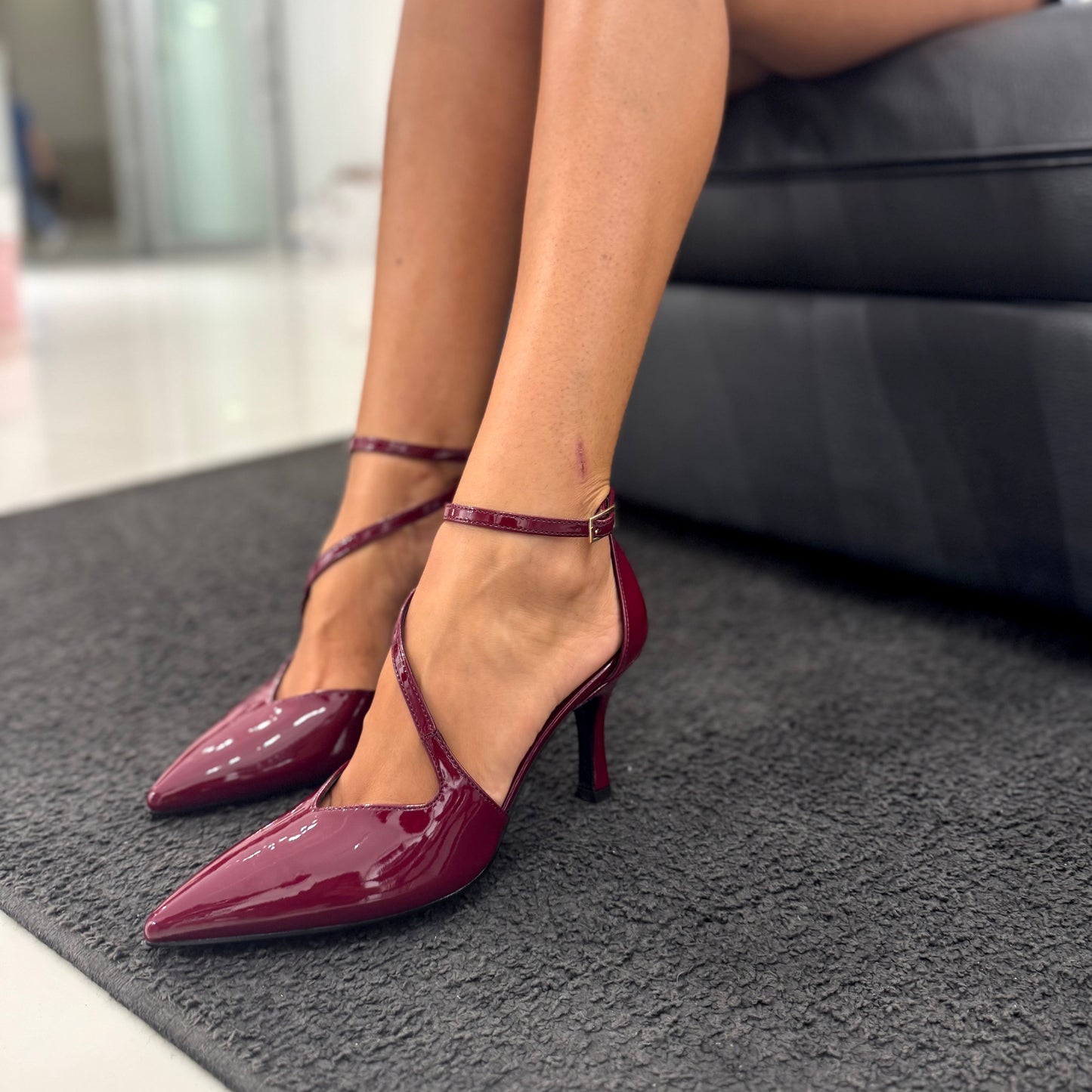 Decolletè Ovyè Vernice Bordeaux