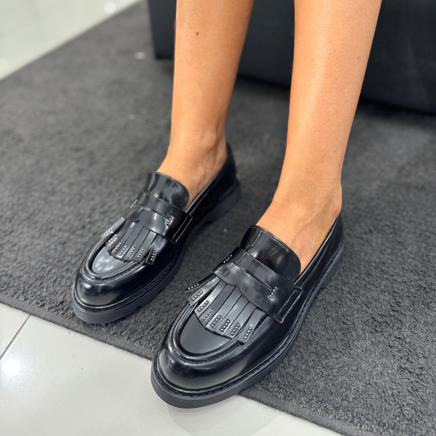 Mocassino Ovyè Vernice Nero