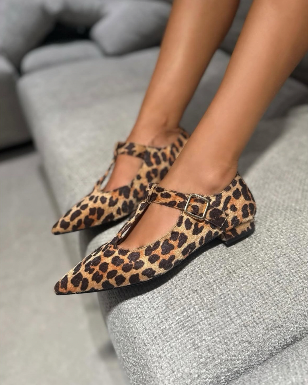 Ballerina Delia Camoscio Leopard