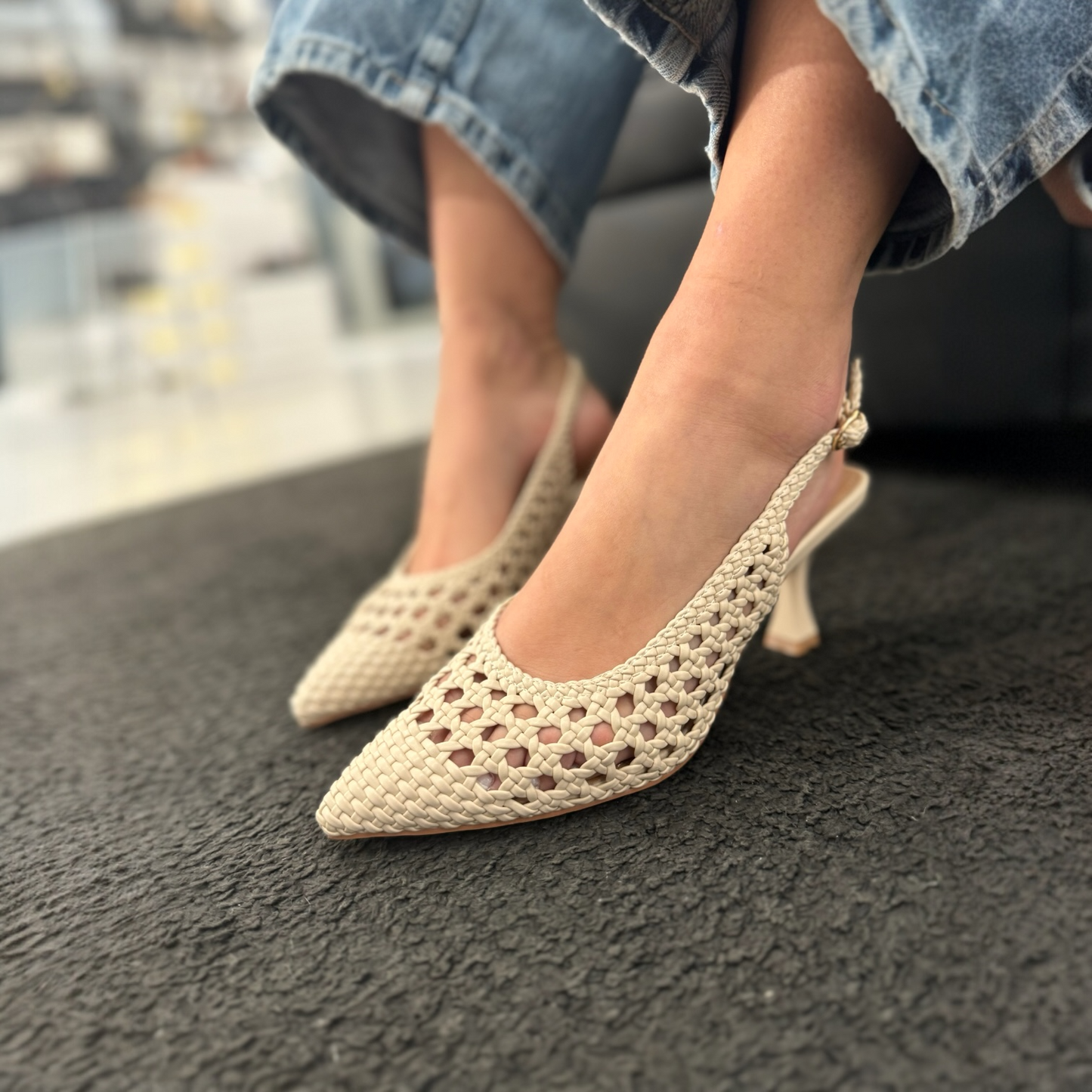 Slingback Positano Panna