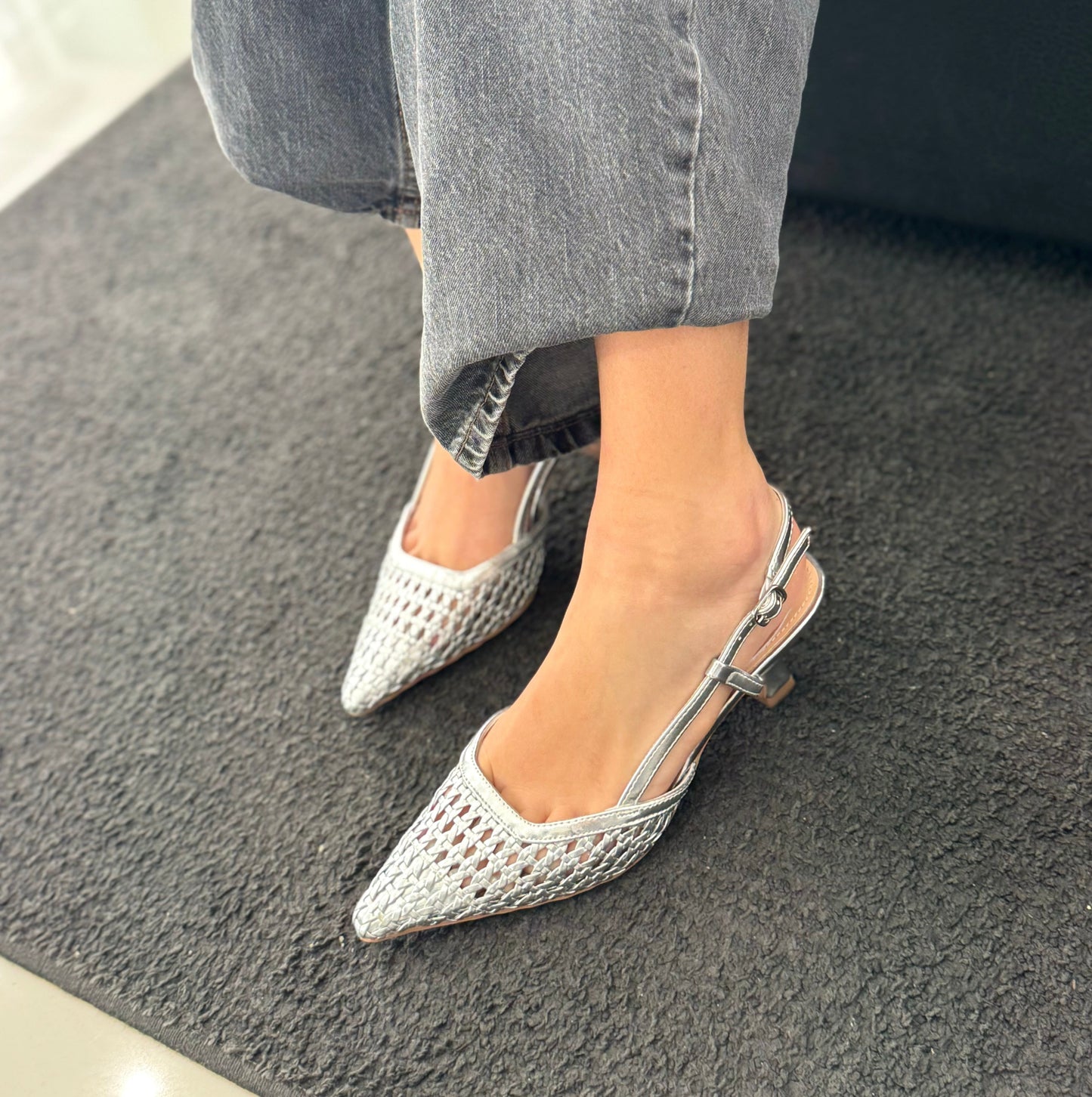 Slingback Margherita Silver