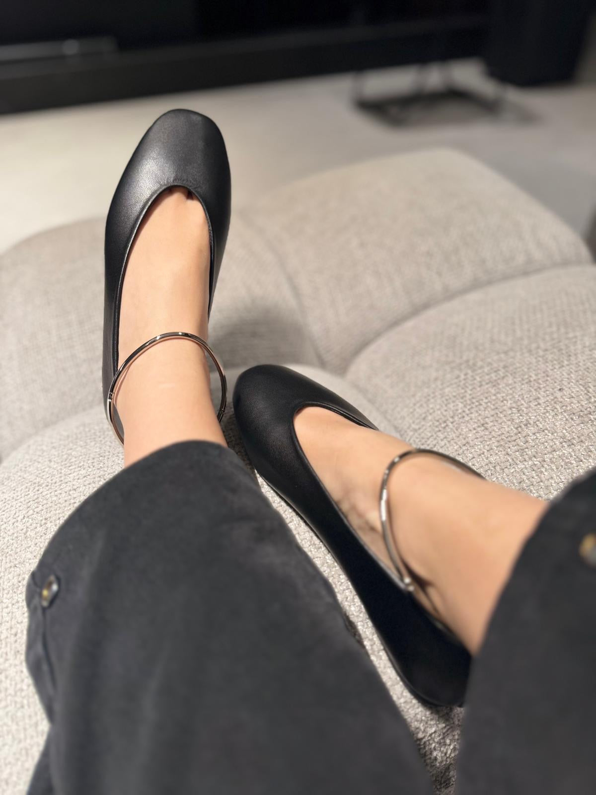 Ballerina Pixy Black Napa