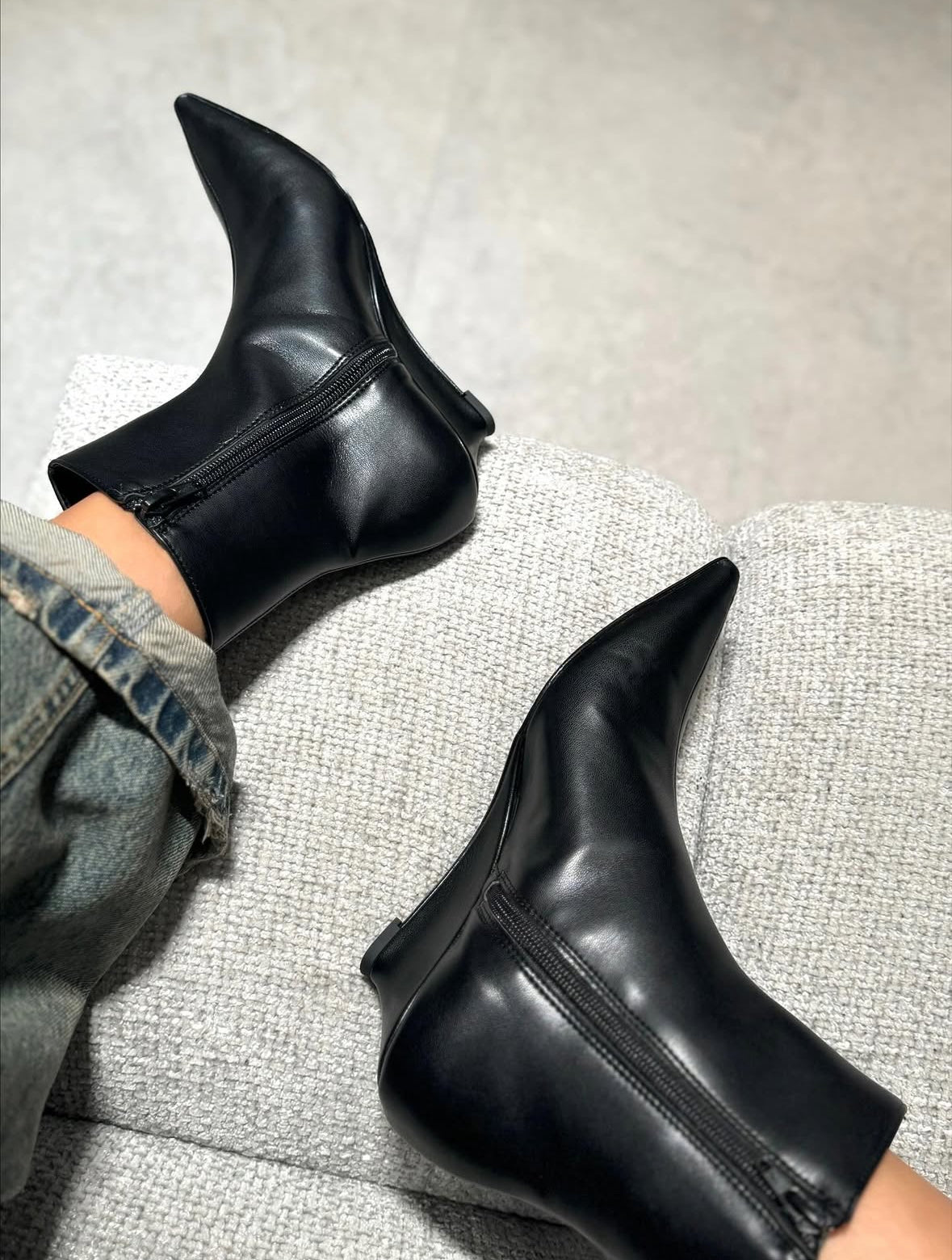 Stivaletto Anami Vera Pelle Black