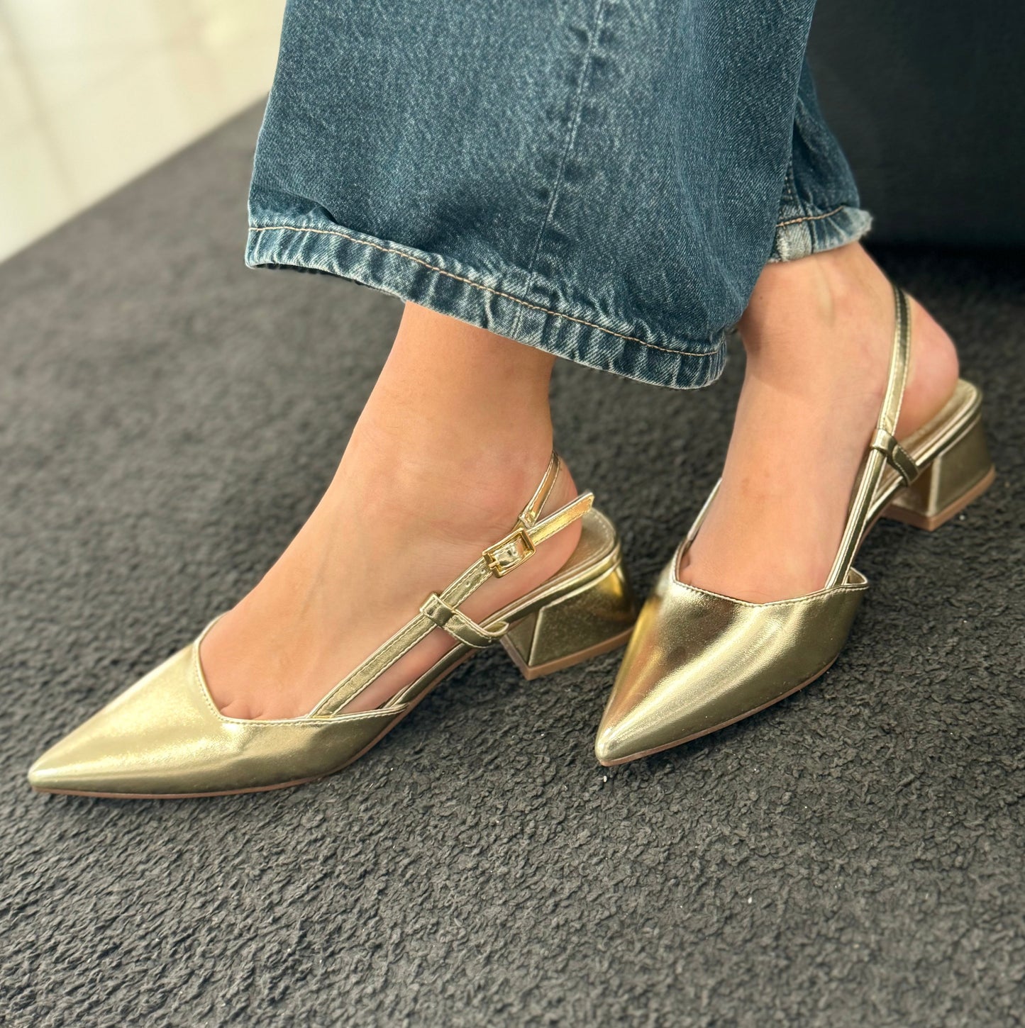 Slingback Anita Gold