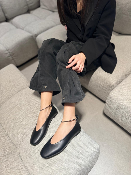 Ballerina Pixy Black Napa