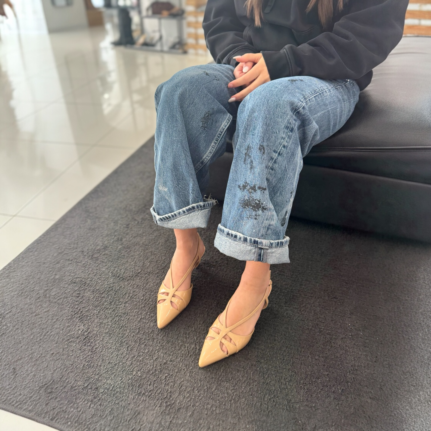 Slingback  Nora NewYork Naplak Nude