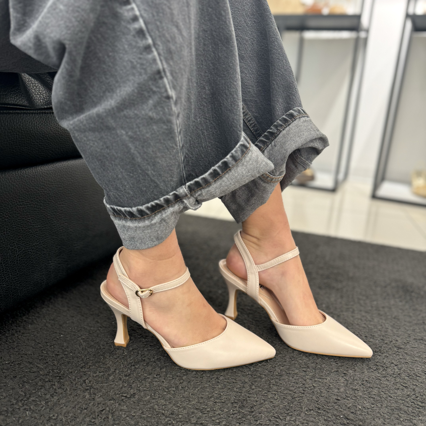 Slingback Isabella Beige