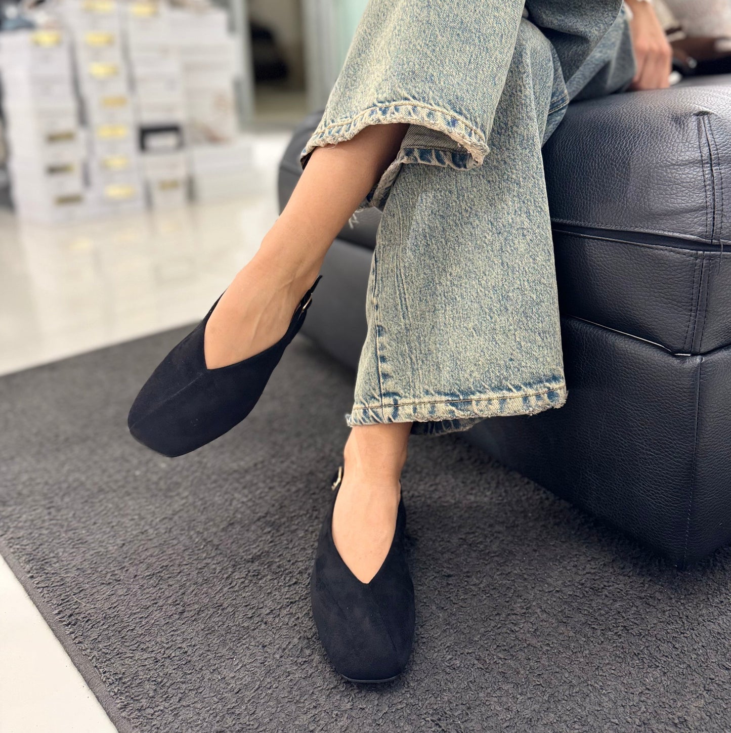 Slingback Amina Black