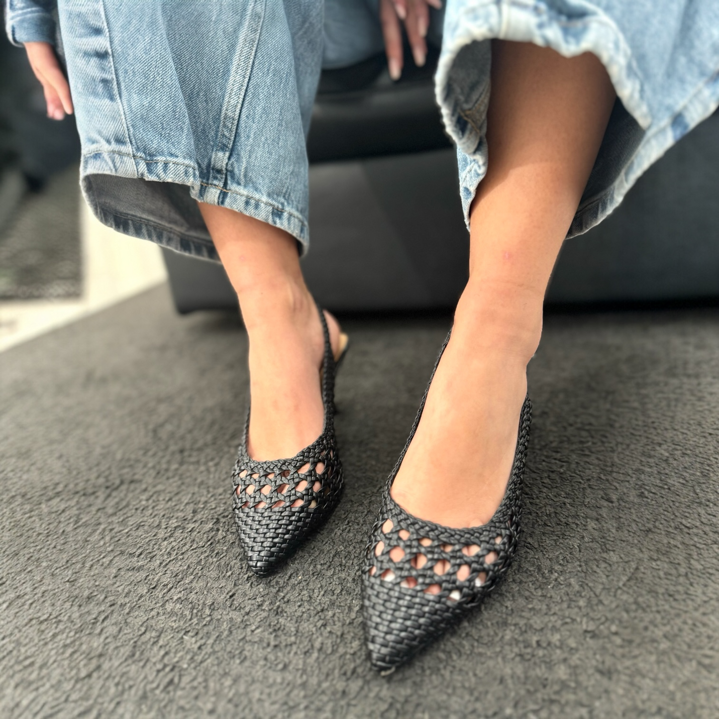Slingback Positano Black