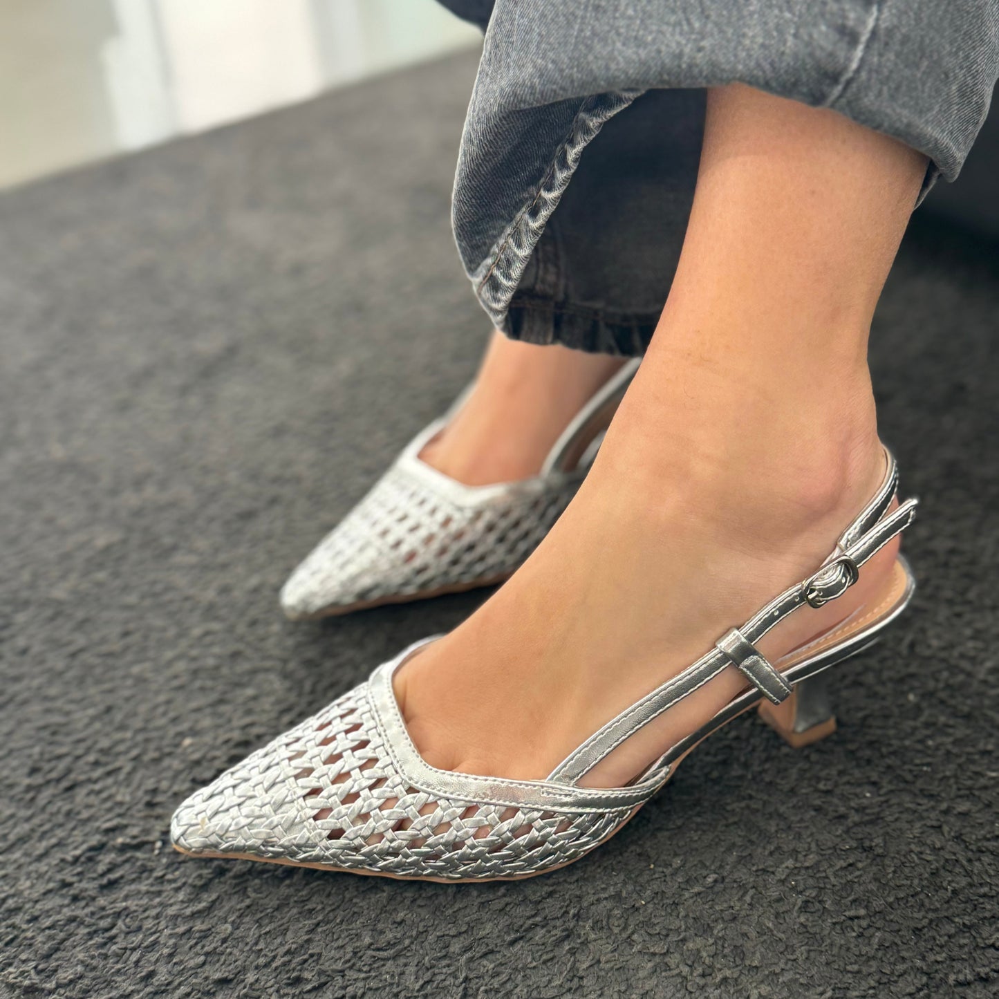 Slingback Margherita Silver
