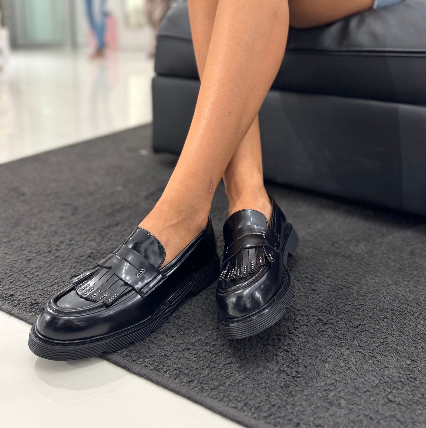 Mocassino Ovyè Vernice Nero