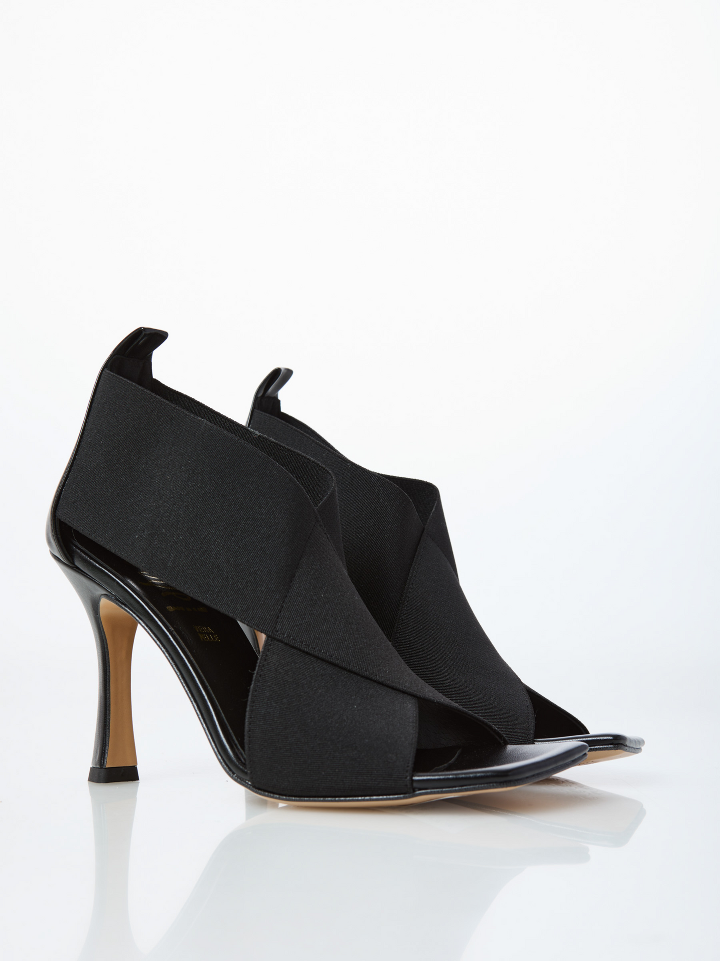 Sandali in Tessuto Elastico Ovyè Nero