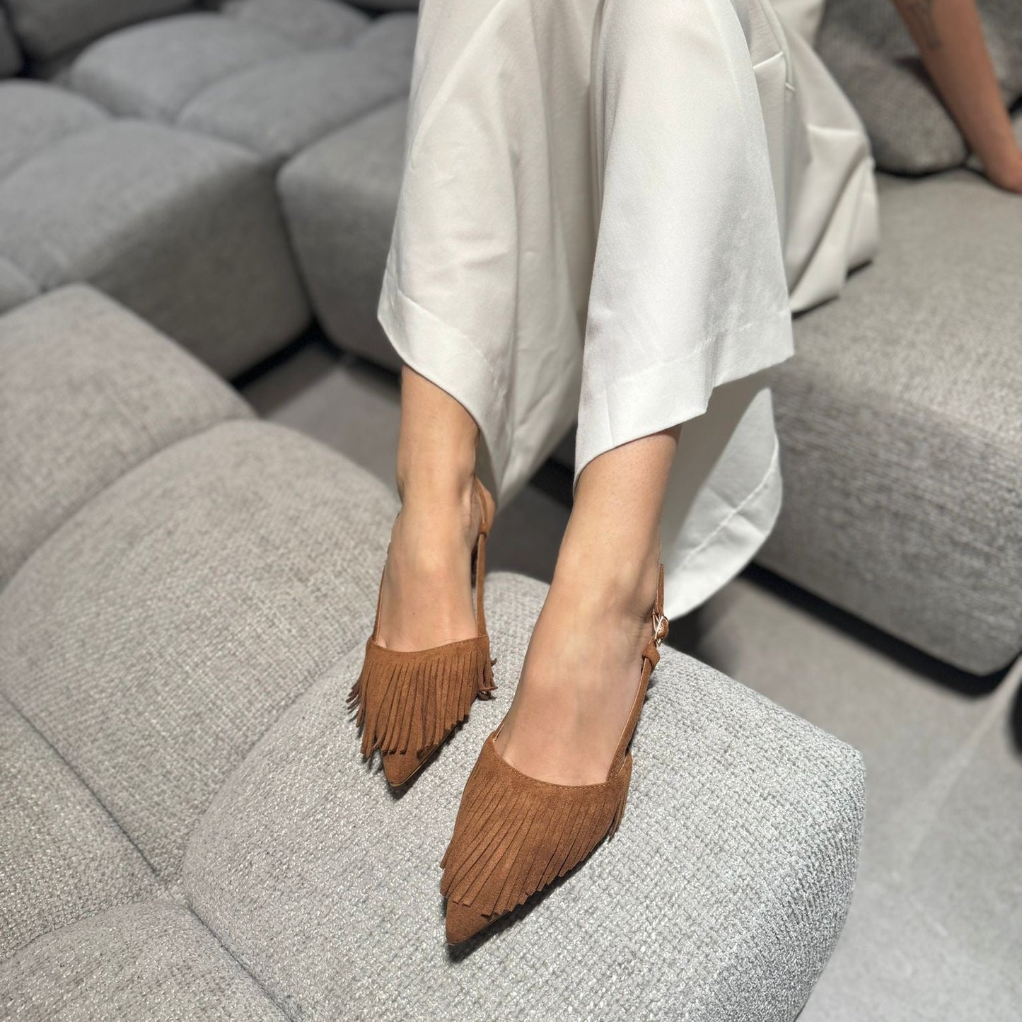 Slingback Zanzibar Cuoio