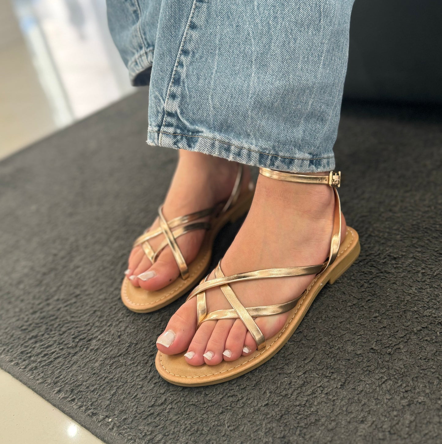 Sandali Vittoria Champagne