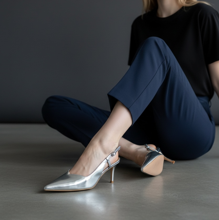 Slingback Camilla Silver