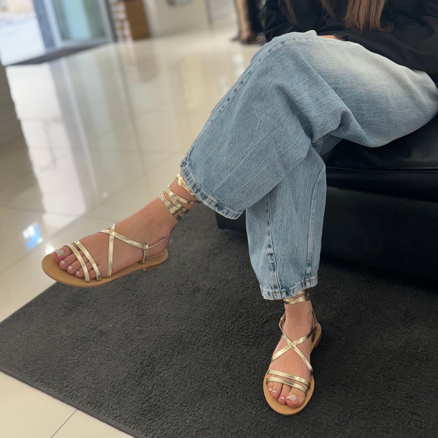 Sandali Milena Gold