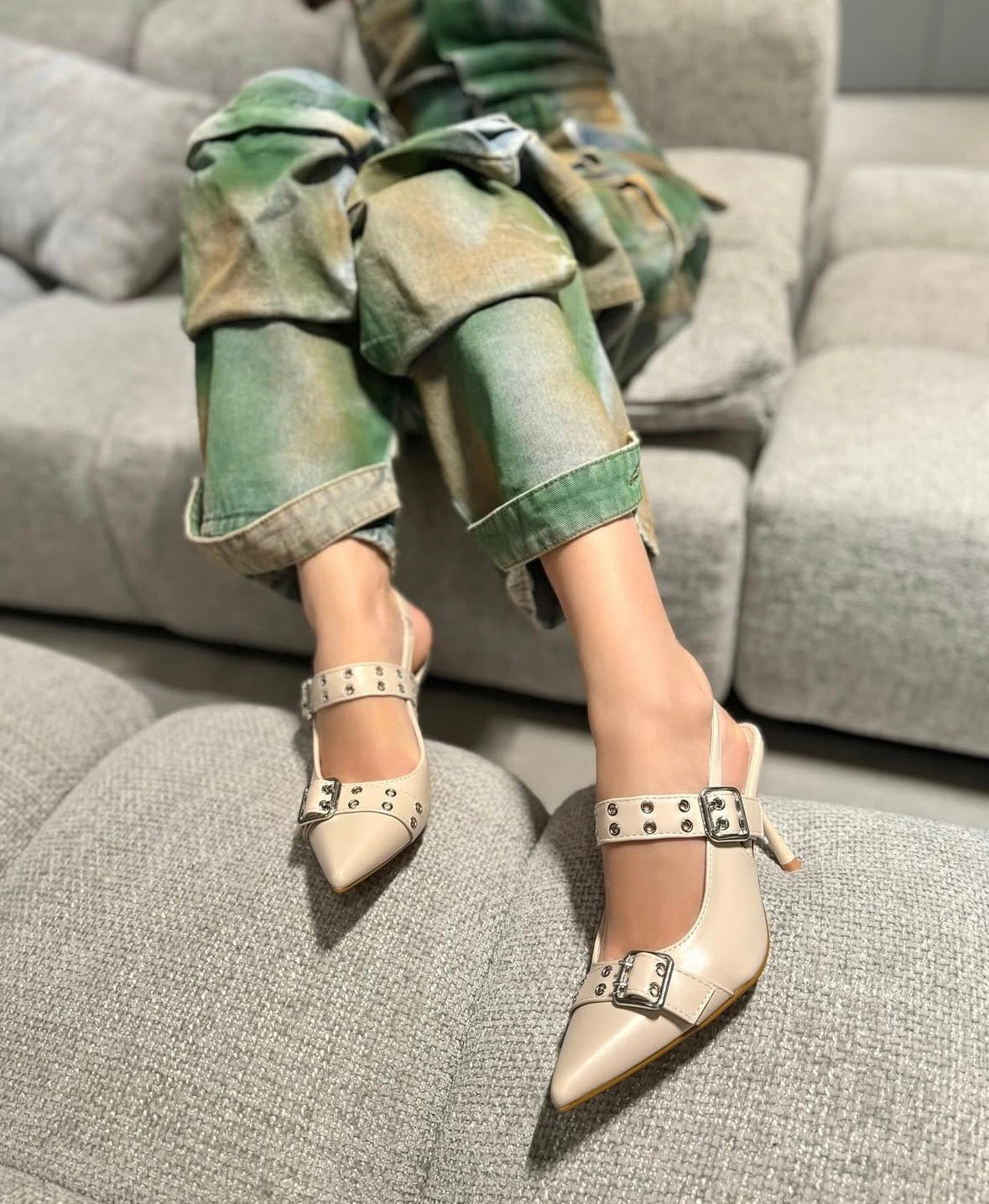 Slingback Q258 Panna