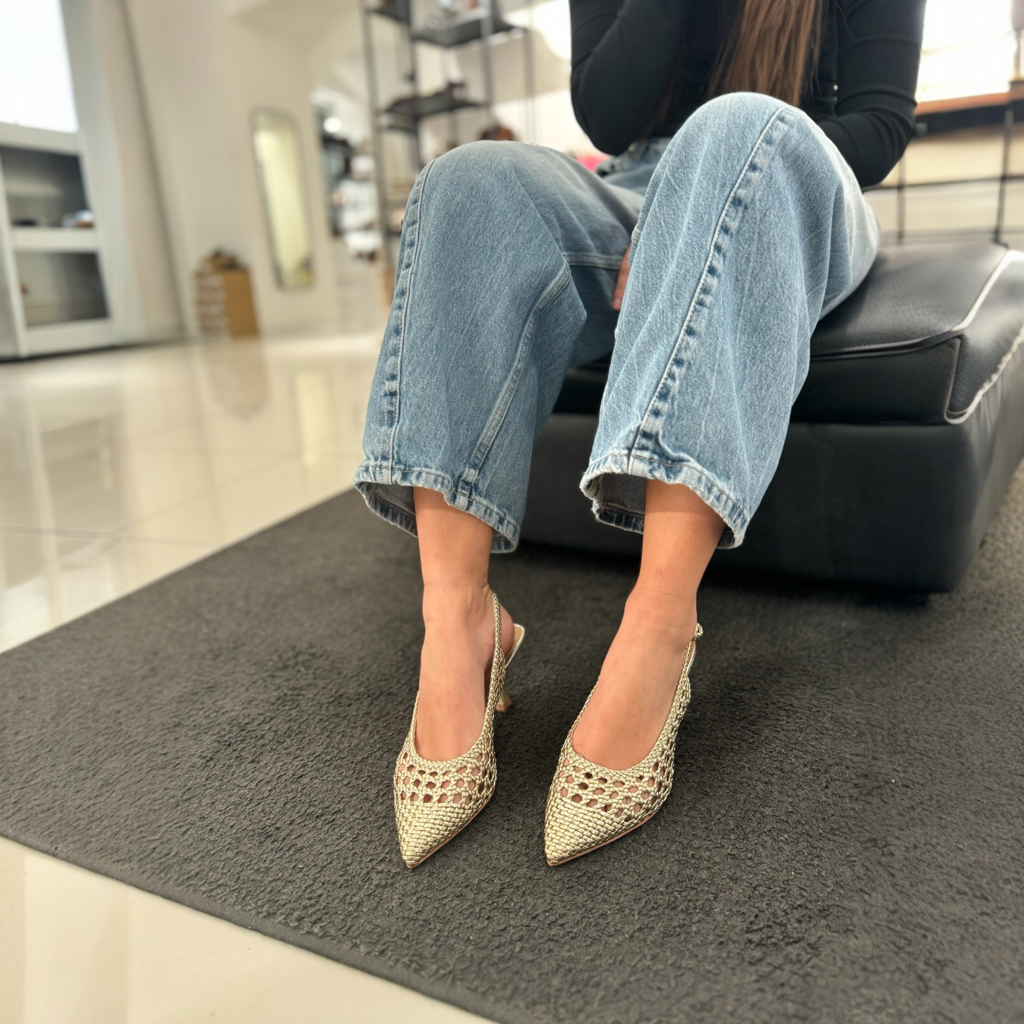 Slingback Positano Gold