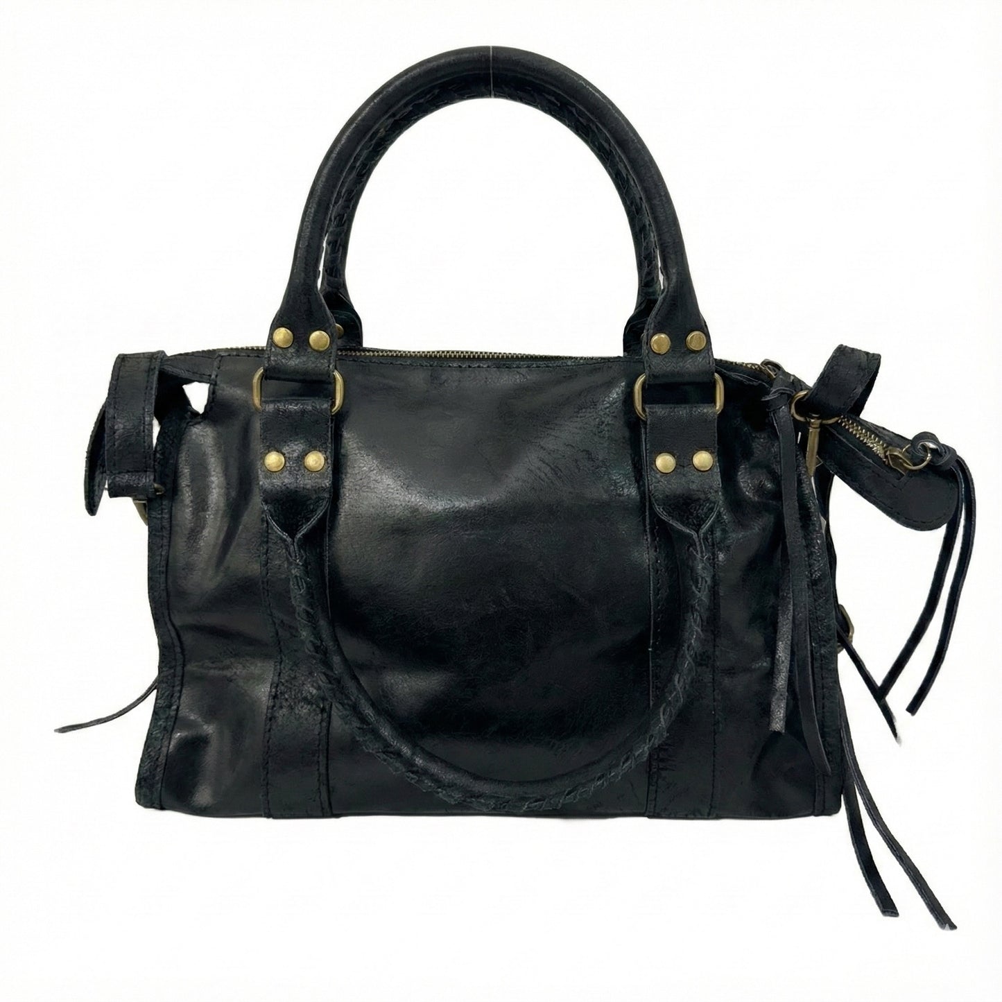 Borsa Bale Vera Pelle Black
