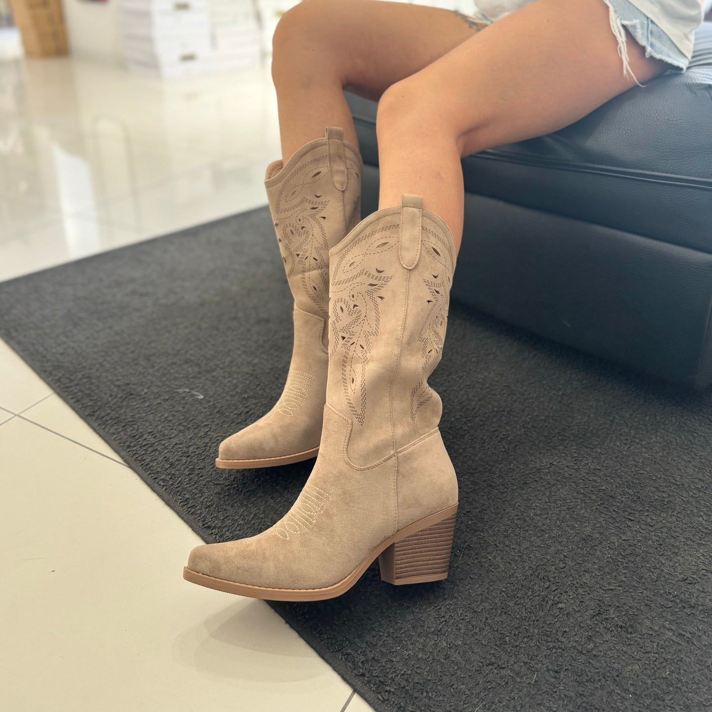 Stivaletto Texano Loris Khaki