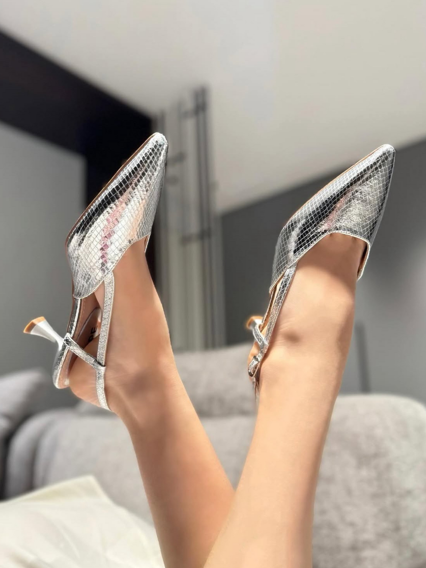Slingback Anita Silver
